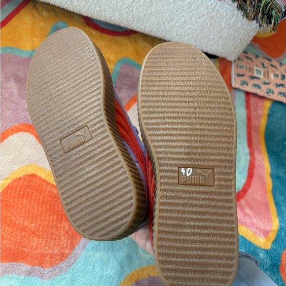 Puma Women's Purple and Red Sneakers - Picture 3 of 3